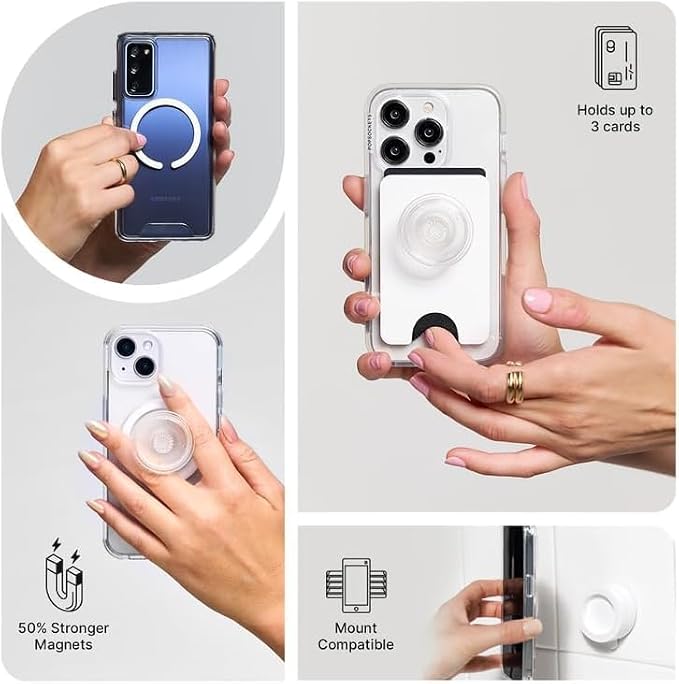 PopSockets iPhone 16 Pro Phone Case with MagSafe- Starstruck | Magnetic, Wireless Charging, Camera & Drop Protection, Electronic Accessories, For iPad/Kindle/iPhone/Android