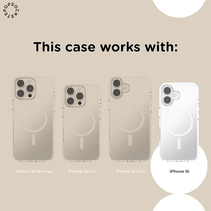 PopSockets iPhone 16 Phone Case with MagSafe- Curled Up & Cozy | Magnetic, Wireless Charging, Camera & Drop Protection, Bookish, Dragon