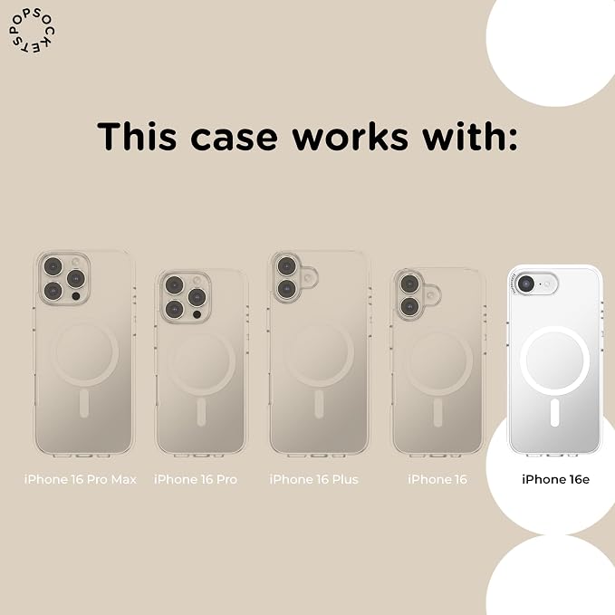 PopSockets iPhone 16/17E Phone Case with MagSafe- to-Go Wrap | Magnetic, Wireless Charging, Camera & Drop Protection, Checkered, Red, Textured
