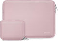 MOSISO Laptop Case 15 inch, 15 inch Laptop Sleeve Bag Compatible with MacBook Air 15 M4 A3241 M3 A3114 M2 A2941 2025 2024 2023, Dell XPS 15, Neoprene Computer Sleeve Bag with Small Case, Baby Pink