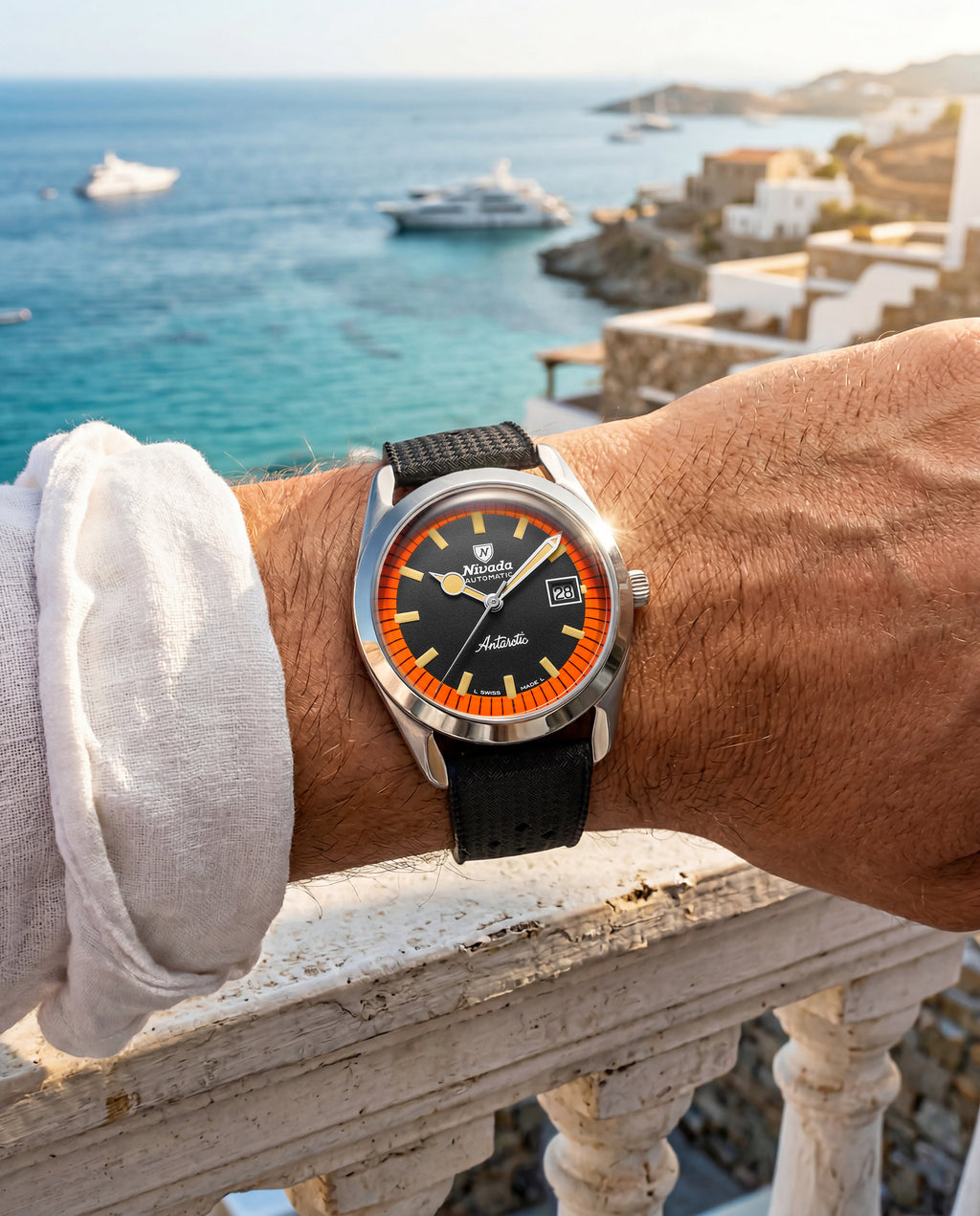ANTARCTIC BLACK & ORANGE - 38MM